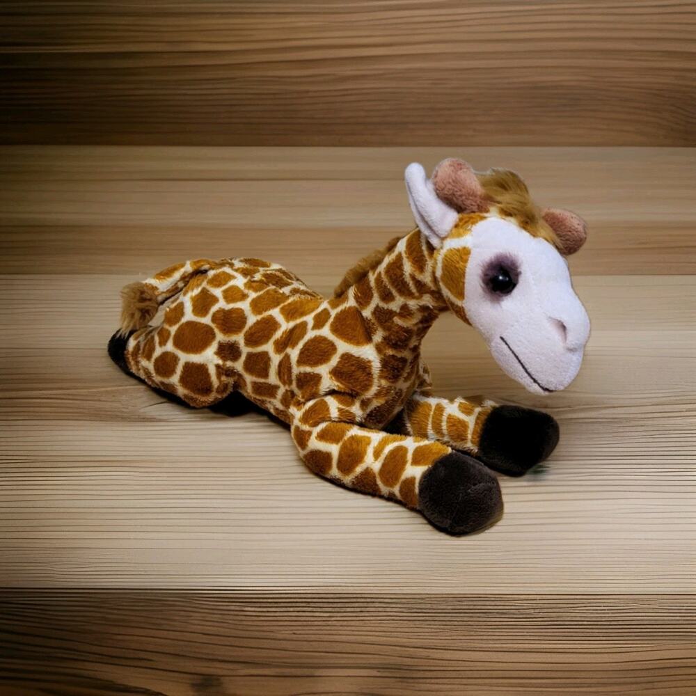 Toys R Us Geoffrey Giraffe Plush 16” Laying Down 2011 Brown Hooves TRU Exclusive